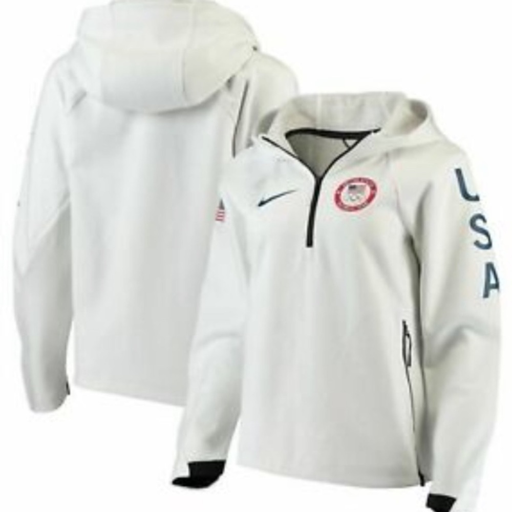 50%offw❤️ VNG Nike NSW Team USA Olympic Tech Fleece Hoodie Large flaw photo 89